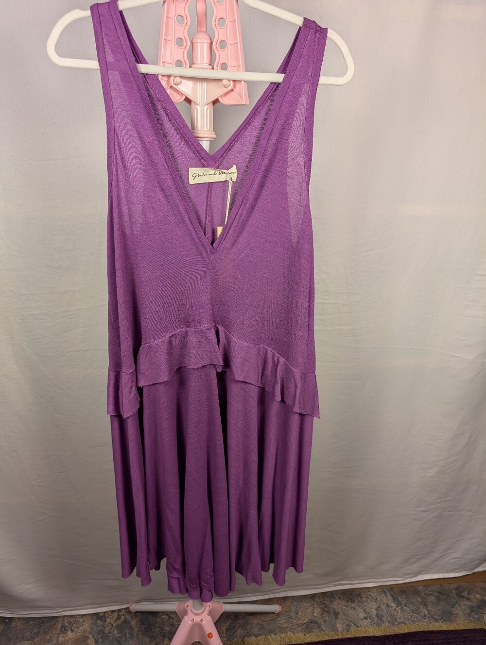 Lightweight, stretchy fabric drapes beautifully for an effortless boho-inspired